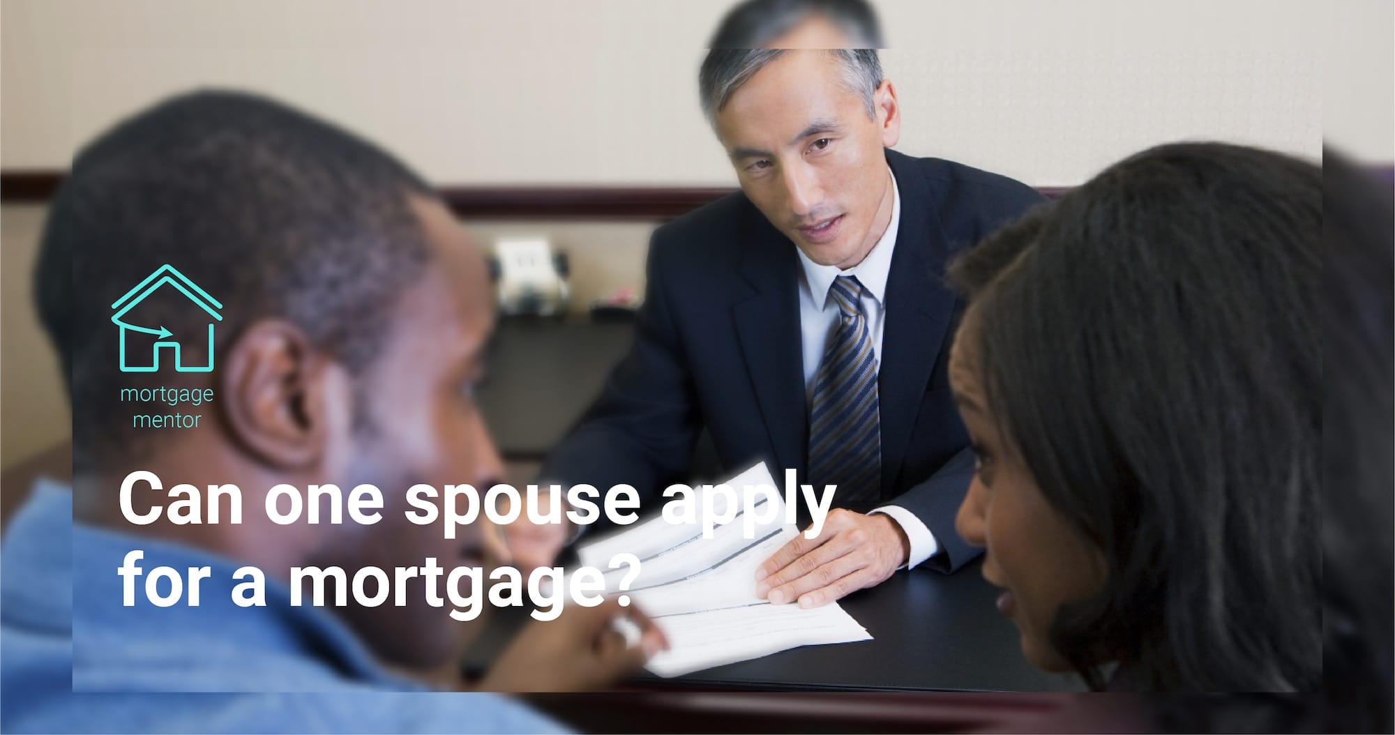 Can one spouse apply for a mortgage? image